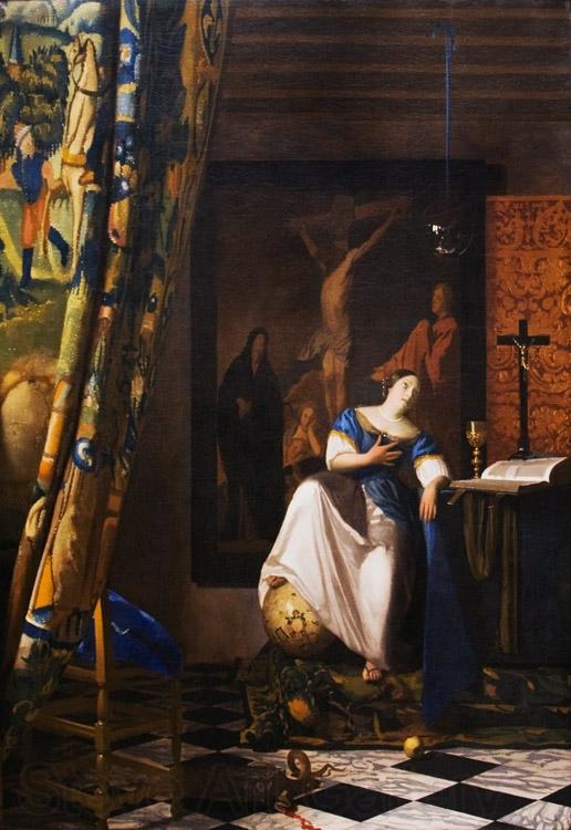 VERMEER VAN DELFT, Jan The Allegory of the Faith wet Spain oil painting art